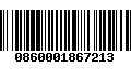 Código de Barras 0860001867213