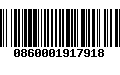 Código de Barras 0860001917918