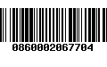 Código de Barras 0860002067704