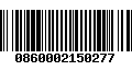 Código de Barras 0860002150277