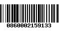 Código de Barras 0860002159133