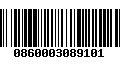 Código de Barras 0860003089101