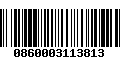 Código de Barras 0860003113813