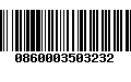 Código de Barras 0860003503232