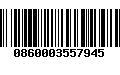 Código de Barras 0860003557945