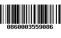 Código de Barras 0860003559086