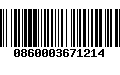 Código de Barras 0860003671214