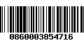 Código de Barras 0860003854716