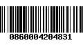 Código de Barras 0860004204831