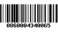 Código de Barras 0860004340065