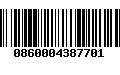 Código de Barras 0860004387701