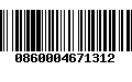 Código de Barras 0860004671312