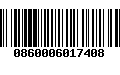 Código de Barras 0860006017408