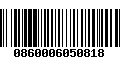 Código de Barras 0860006050818