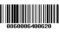 Código de Barras 0860006400620