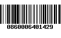 Código de Barras 0860006401429