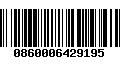 Código de Barras 0860006429195