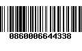 Código de Barras 0860006644338