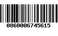 Código de Barras 0860006745615