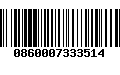 Código de Barras 0860007333514