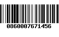 Código de Barras 0860007671456