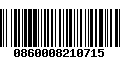 Código de Barras 0860008210715