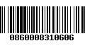 Código de Barras 0860008310606