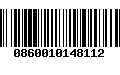 Código de Barras 0860010148112