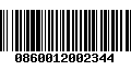 Código de Barras 0860012002344