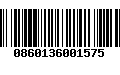 Código de Barras 0860136001575