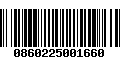 Código de Barras 0860225001660