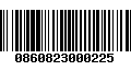 Código de Barras 0860823000225