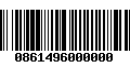 Código de Barras 0861496000000