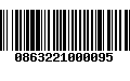 Código de Barras 0863221000095