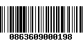 Código de Barras 0863609000198