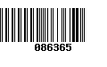 Código de Barras 086365