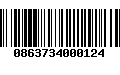 Código de Barras 0863734000124