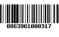 Código de Barras 0863961000317
