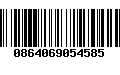 Código de Barras 0864069054585