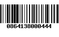 Código de Barras 0864138000444