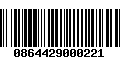 Código de Barras 0864429000221