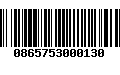 Código de Barras 0865753000130