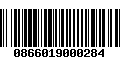 Código de Barras 0866019000284