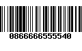 Código de Barras 0866666555540