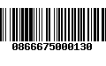 Código de Barras 0866675000130