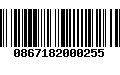 Código de Barras 0867182000255