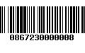 Código de Barras 0867230000008