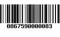 Código de Barras 0867590000083