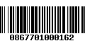 Código de Barras 0867701000162