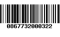 Código de Barras 0867732000322